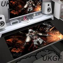 Large Desk Mat Computer Keyboard Mousepad Assassins Creed Mouse Pad Stitched Edge Soft Cloth Wearproof Gaming Esports Table Mats 30cmx60cm