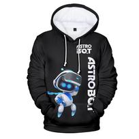 Astro Bot Print Men Hoodies Women Hip Hop Vintage Sweatshirts Oversized Streetwear Unisex XXXXL black