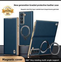 Besisukantis dėklas Samsung Z Fold 8 8 Ultra, pagamintas iš tikros odos, magnetinis, pilnos apsaugos flip odinis dėklas Samsung Z Fold7 5 Genuine Leather&Case & Holder&Galaxy Z Fold5
