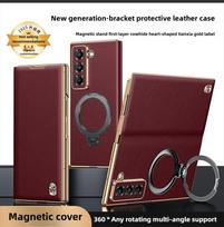 Besisukantis dėklas Samsung Z Fold 8 8 Ultra, pagamintas iš tikros odos, magnetinis, pilnos apsaugos flip odinis dėklas Samsung Z Fold7 5 Genuine Leather&Case & Holder&Galaxy Z Fold 8