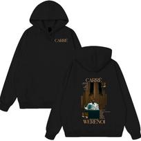 Hot Sale Streetwear Rapper WeRenoi Carré Album Hoodie Men Women Hip Hop Fashion Pop Music Hoodies Unisex Casual Vintage Clothing XL black