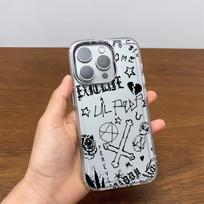 Prabangus grafiti reperio Lil Peep Hell Boy telefono dėklas, skirtas iPhone 17 16e 16 15 14 13 12 11mini Pro Max X XR XSMAX 8 Air Plus dangtelis iPhone 14 gray