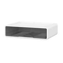Multipurpose Office Desk Drawer Organizers Modern Desk Storage Drawer Case for Sorting Supplies at Work or School L white