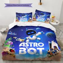 ASTRO BOT Raštas Patalynė, Antklodžių Komplektas Antklodės Užvalkalas Pagalvės Užvalkalas Namų Gimtadienio Dovana (1 * antklodės užvalkalas + 2 * pagalvės užvalkalai, be šerdies) 155x200cm blue