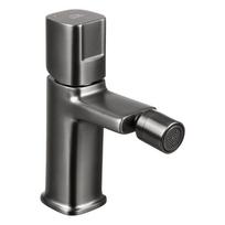 Laveo Tores Matt Graphite Floor-standing Bidet Tap with Click-Clack Stopper