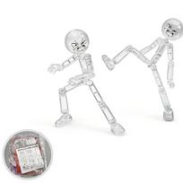 Naujas Spausdinimo Manekenas Daugiašakis Stickman Žaislas Naujovė Veiksmo Figūrėlė Stickman Surinktas Robotas Judinamas balta