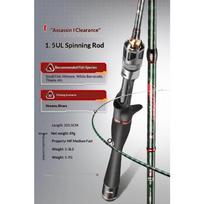 Assassin Histar Versatile Lure Fishing Rod Casting And Spinning For Bass Mandarin Fish Pike Snakehead And Trout Lightweight Carb white