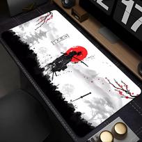 Gaming Mouse Pad Japan Samurai Warrior Desk Mat Gamer Professional Premium Cool Mousepad Speed Control Accessories Keyboard Pad 40cmx90cm