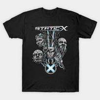Static-X Vintage Industrial Metal Cotton Graphic T-shirt S gray