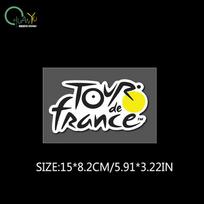 Tour de France logotipo lipdukas plento ir kalnų dviračiui, atsparus vandeniui, šalmas