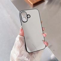 Veidrodiniai telefono dėklai, skirti iPhone 17 16 15 14 13 12 Pro Max, galinis dangtelis For iPhone 17 white