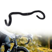 Drop Bicycle Alloy Bar Aluminum Bike Bent Handlebar For Mountain Bikes Riding Matches the image,31.8mmx420mm black
