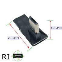 90 Degree Micro Usb Male To Female Adapter 5 Core Right Left Angle Connector For Android Phone Tablet Data Charge Extension  RI