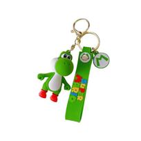 Mielas Princesės Peach Raktų pakabukas Super Mario Broliai PVC Raktų pakabukas Yoshi green