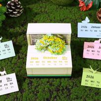 Desk Calendar With Lights Tear Away Carving Stickys DIY Post For Desktop Decor China Mainland black