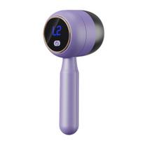 Lint Trimmer Fabric Shaver Electric Lint Remover with 6-Blade Cutter Display Rechargeable USB Adjustable Speed LED violetinė