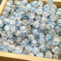 50 vnt. 8 mm krištoliniai stiklo karoliukai Rondelle formos krištoliniai karoliukai Įvairūs spalvingi laisvi karoliukai, skirti „pasidaryk pats“ apyrankėms, karolių papuošalams gaminti #14 mėlyna/auksas