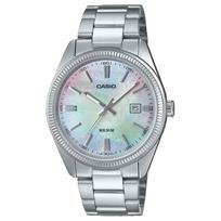 Casio Unisex standartinės serijos perlų spalvos laikrodis MTP-1302DS-7AV MTP-1302DS-7AV white