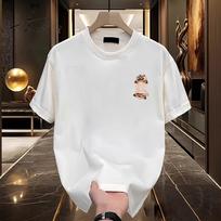 Women's Minimalist Pure Cotton Sports Comfortable Round Neck Short Sleeved T-shirt 5XL