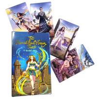 Atesswy Nomad Soul Warrior 78 Mystical Illustrated Tarot Cards with Standard x Tarot, Beginner's Guidebook, Size 4.75  2.75 gray