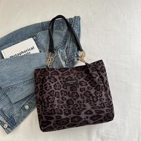 Vintage Leopard Print Handbag Stylish Brown PU Tote Shoulder Bag, Perfect for Women Shopping, Commuting, Office, College, Travel black