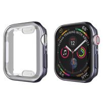Screen Protector For Apple Watch Case 9 8 45mm 41mm 44MM 40MM TPU bumper Cover 42mm 38MM accessories Apple watch series 7 SE 6 3 45mm Series 7 8 9 gray