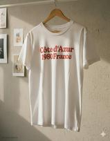 Cote dAzur 1980 France Graphic T Shirt White Vintage Style S144 XXL white