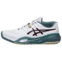 Asics Gel-Resolution X Fabric Wide Fit Good Flexibility And Grip Durability Non-Slip Low-Top Tennis Shoes Men sneaker White Green 1041A487-104 42 white