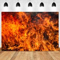 Pragaro Vartai Pragaro Ugnis Helovinas Nuotraukos Fonas Degantis Liepsna Dangus Pragaras Baisus Helovino vakarėlio Fotografijos Fonas Dekoracija Vinyl 60x40cm orange