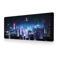 Desk Pad Gaming Extended Mouse Pad Big Office Keyboard PC Laptop for Women Large Mouse Pad with Stitched Edged blue