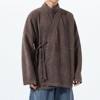 Ruduo Tradicinis Kinų Hanfu Vyriškas Ilgomis Rankovėmis Marškinis Įstrižas Užsegimas Tang Dinastijos Senovinis Chalatas Vyriškas Apatinis Drabužis Taoistinis Kostiumas 2XL black