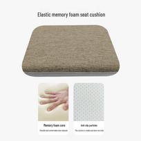 Memory Foam Seat Cushion for Office and Classroom Chairs 34x24x4cm 0.25kg gray