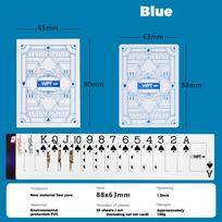 Red/Blue Texas Hold'em Poker Cards Competition Special Hard High-Grade Plastic Wide Cards Waterproof Anti-Fold Matte PVC Poker gray
