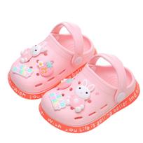 Kids Summer Clog Sandals - Cute Soft Non- Indoor Slippers for Toddler Girls Boys, 20 white