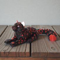 16/21cm 3D Printed Snow Leopard Model Simulation Multi-joint Movable Wild Animal Figurines Mini Home Decoration Crafts Cute Gift 16cm