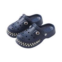 Children's Lightweight Slip-On Clogs with Ventilation Holes and Adjustable Back Strap Durable EVA Material Comfortable Casual Footwear 40 tamsiai mėlyna spalva