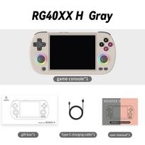 Anbernic RG40XX H Retro Handheld Game Console 4.0  IPS Screen Linux 64-bit RGB Joystick 3200mAh Video Games Player WIFI HDMI Out pilka spalva