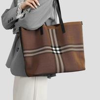Large Tote Bag for Women, Casual Fashion Shoulder Bag, Woven Striped Work Bag, Versatile Handbag and Crossbody Bag