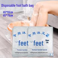 Enhanced Disposable Foot Spa Bags for Salons 65x55 cm Regular Thickness, 1 bag beige