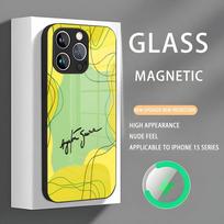 F1 Ayrton lenktynininkas Senna telefono dėklas Iphone 16 Pro Max dėklas 15 14 13 12 11 X XR XS XSMAX 8 Plus Mini Pro Max Stiklinis Magnetinis iPhone 16 yellow