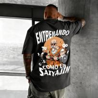 Unisex Dragon Ball Gym Training Master Roshi Anime Graphic T Shirt Men Women Streetwear Summer Vintage Cartoon Short Sleeve Tee 4XL white