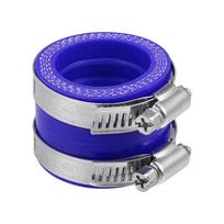 ACROPIX 35mm ID Rubber Blue Motorcycle Carburetor Adapter Inlet Inlet Pipe Manifold Adaptor Boot Sleeve Interface (2 Clamps) 35mm mėlyna