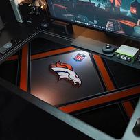 Denver Broncos Mouse Pad Large Gaming Table Cushion Nonslip Laptop Tablet Big Mousepad Xxl Mat Mini Pc Playmat With Lock Edge 30cmx60cm(11.8x23.6inch) brown