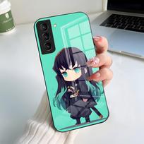 M-Muichiro T-Tokito Phone Case For Samsung A56 A36 A26 A16 A15 A25 A35 A55 A14 A34 A24 A54 Glass Case Samsung A54 blue