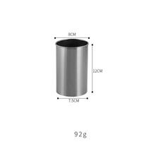Korean Stainless Steel Chopsticks Tube Smooth Multi-Purpose Use Bamboo Skewer Bucket Storage Cup Utility Item gray