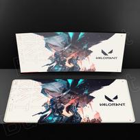 HD XXL MousePad Valorant Gaming Mouse Pad Large Home Desk Mats Keyboard Natural Rubber Non-slip Soft Office Carpet Mat Accessory 30cmx60cm(11.8x23.6inch) gray