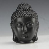 Ceramic Buddha Burner Aromatic Oil Aromatherapy Lamp Candle Aroma Furnace Oil Lamp Incense Burner gray