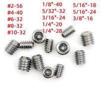 US/UK 304 Stainless Steel Headless Set Screw: Inner Hexagon, Concave End, Sizes #2-56, #4-40, #6, #10 #6-32*5/32"