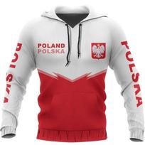 3D Lenkijos vėliavos emblema Spausdinti gobtuvai Lenkų dvasinis Totemas Grafiniai megztiniai su gobtuvu Vaikiška mada Hiphopo megztiniai Drabužių viršus 6XL gray