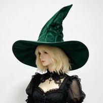 Halloween Folds Witch Wizard Black Hat Party Cosplay Costume Headgear Devil Cap Props Costume Accessory for Cosplay Party